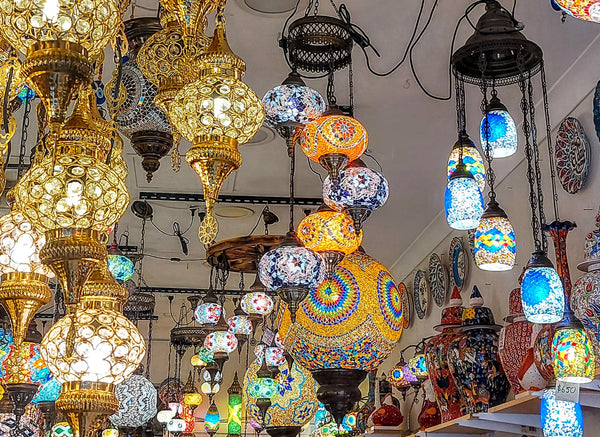 Istanbul Authentic Bazaar Mosaic lamps