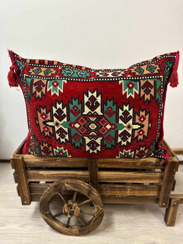 Pillow Cushion 50x60 Red Oriental