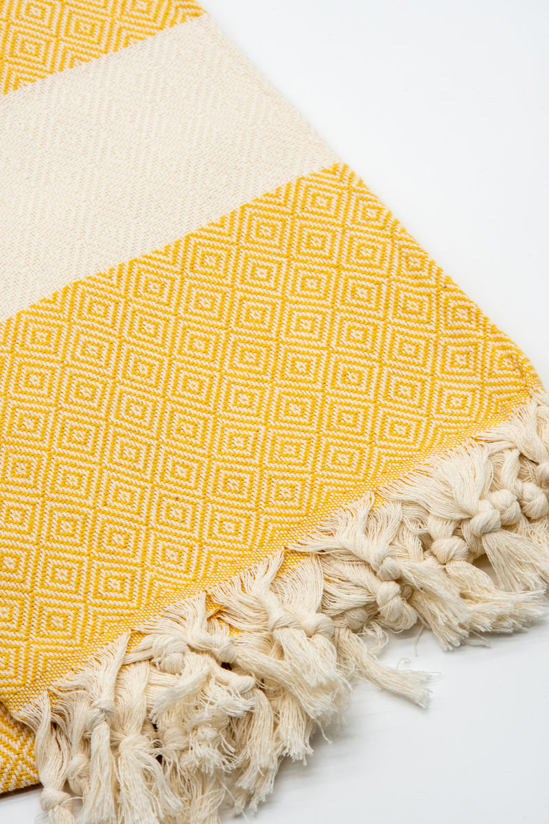 Turkish Cotton Towel - Yellow