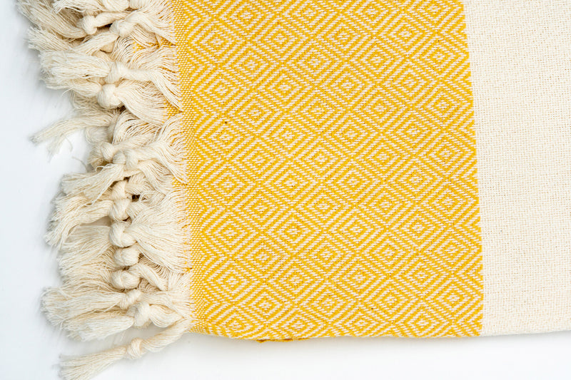 Turkish Cotton Towel - Yellow