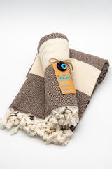 Turkish Cotton Towel - Brown