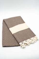 Turkish Cotton Towel - Brown