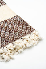 Turkish Cotton Towel - Brown