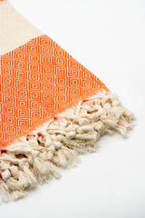 Turkish Cotton Towel - Orange