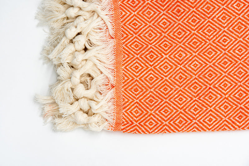 Turkish Cotton Towel - Orange