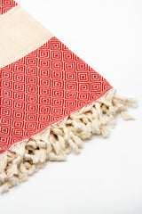 Turkish Cotton Towel - Red