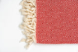 Turkish Cotton Towel - Red