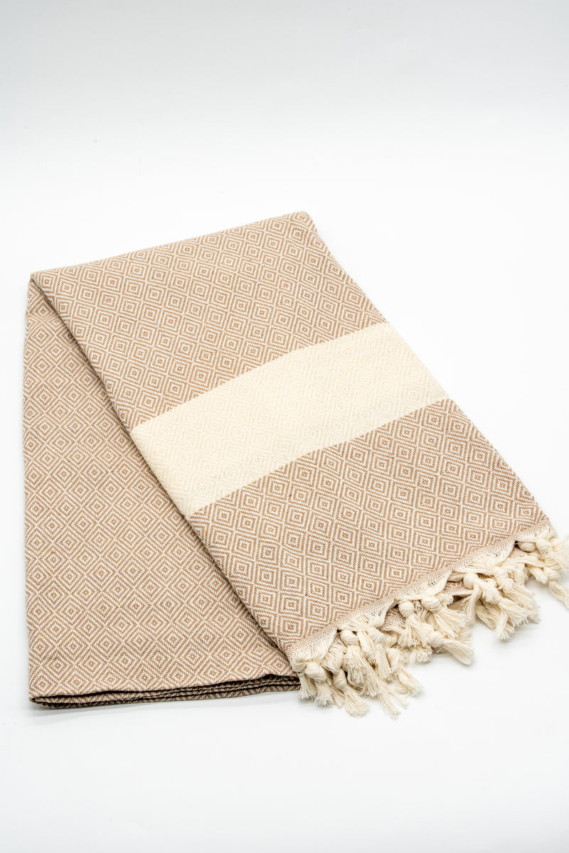 Turkish Cotton Towel- Beige