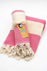 Turkish Cotton Towel - Pink