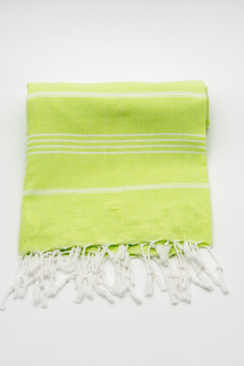 Turkish Cotton Towel - Neon Green Sultan Series