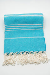 Turkish Cotton Towel - Blue Sultan Series