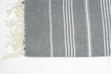 Turkish Cotton Towel - Grey Sultan Series