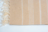 Turkish Cotton Towel - Milky Brown Sultan Series