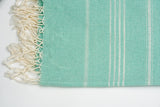 Turkish Cotton Towel - Light Turquoise Sultan Series