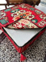 Ottoman Floor Cushion 60x60 Red Oriental