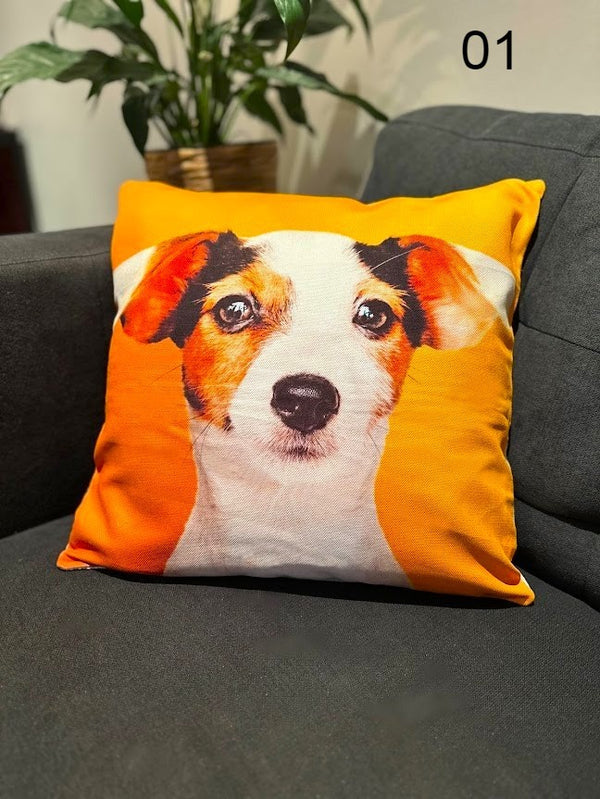 Dog Printed Cushion Covers 17'x17'