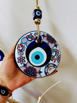 Evil Eye Hanging 13 cm Painting Floral