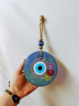 Evil Eye Hanging 13 cm Painting Colourful