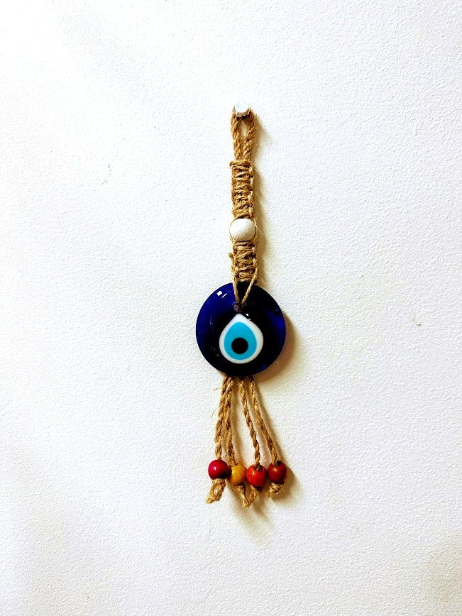 Evil Eye Hanging 6 Cm White Bead