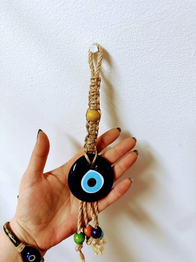 Evil Eye Hanging 6 Cm Yellow Bead