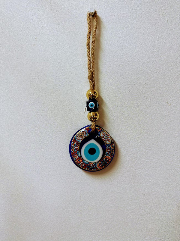 Evil Eye Hanging 8 Cm Painting Orange