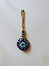 Evil Eye Hanging 8 cm Painting Blue