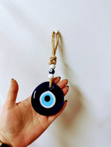 Evil Eye Hanging 8 Cm white Bead