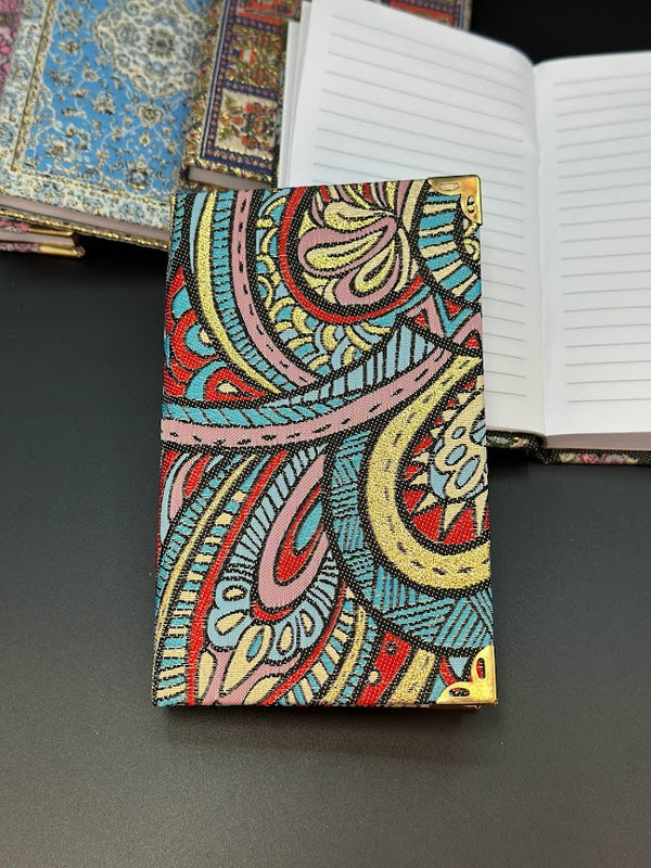 Handmade Fabric Notebook S - Red Kilim
