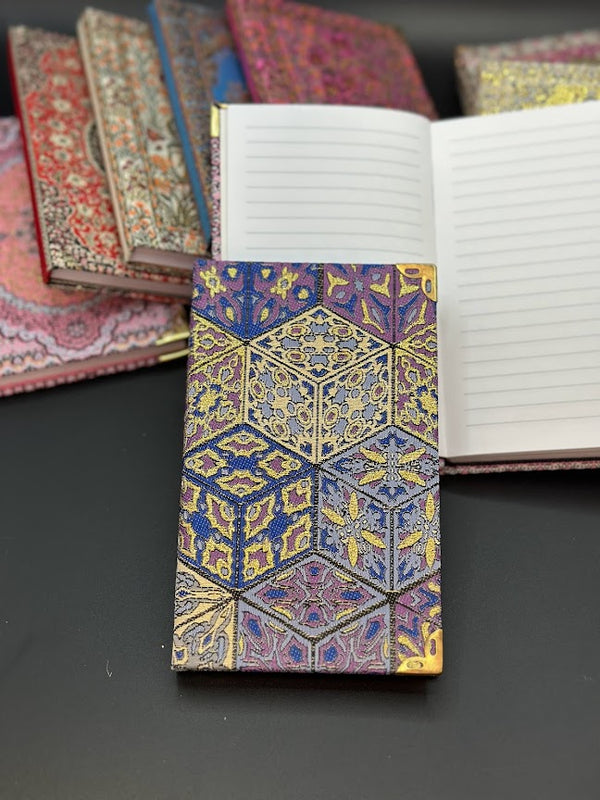 Handmade Fabric Notebook S - Purple