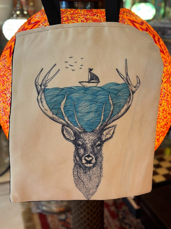 Chamois Shoulder Bag Deer Dream