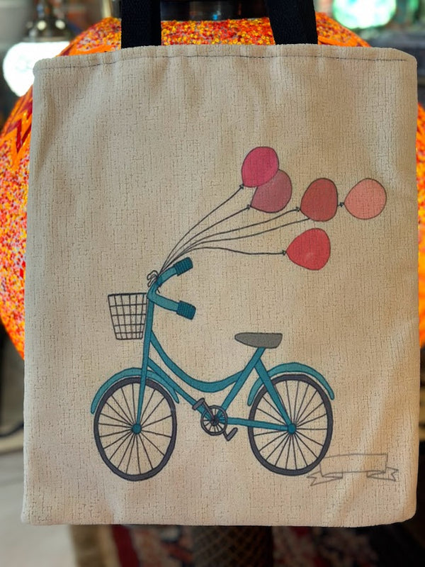Chamois Shoulder Bag Blue Bicycle