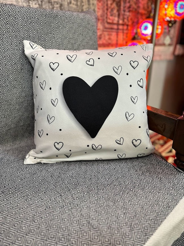 Cushion Covers Heart Love Printed