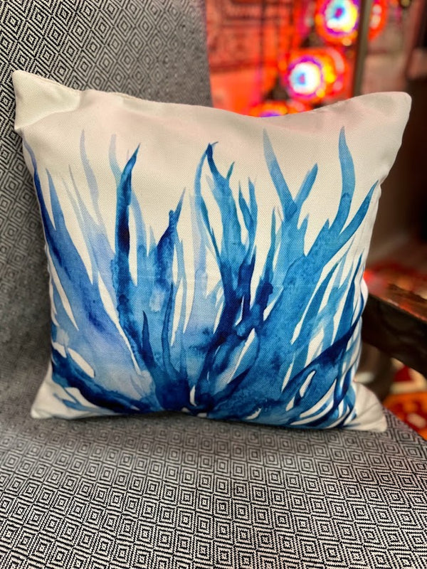 Cushion Covers Blue Printed
