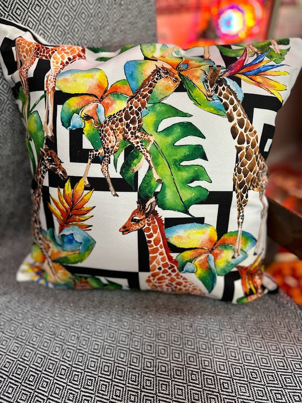 Cushion Covers Giraffes Printed