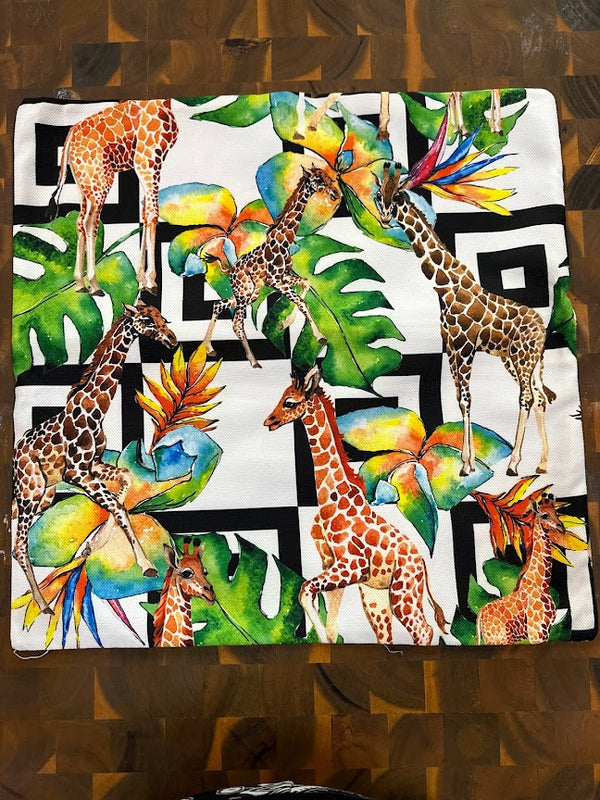Cushion Covers Giraffes Printed
