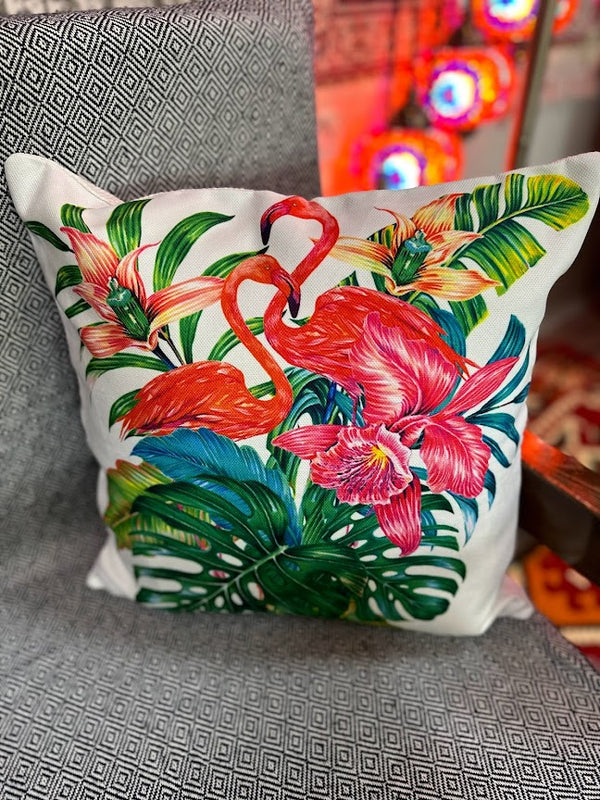 Cushion Covers Flamingos Printed