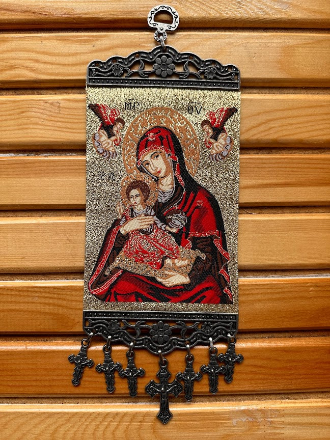 TAPESTRY WALL HANGING MADONNA MARY BABY JESUS