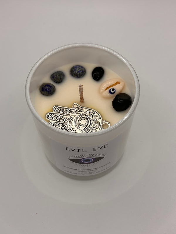 Evil Eye Protection Candle - Amber Ocean 8 OZ