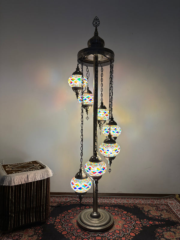 Turkish Floor Lamp with 7 Globes - Rdm2