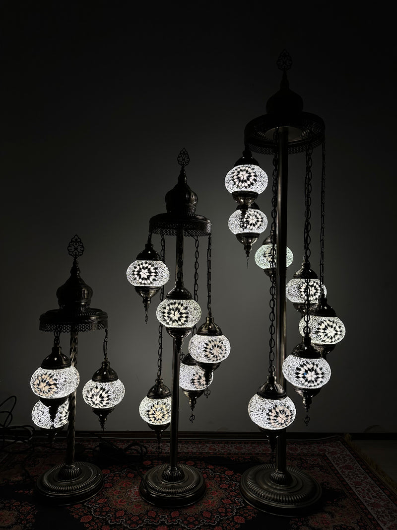 Turkish Floor Lamp with 3 Globes - M40