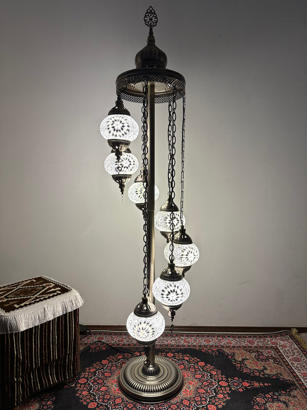 Turkish Floor Lamp with 7 Globes - M40