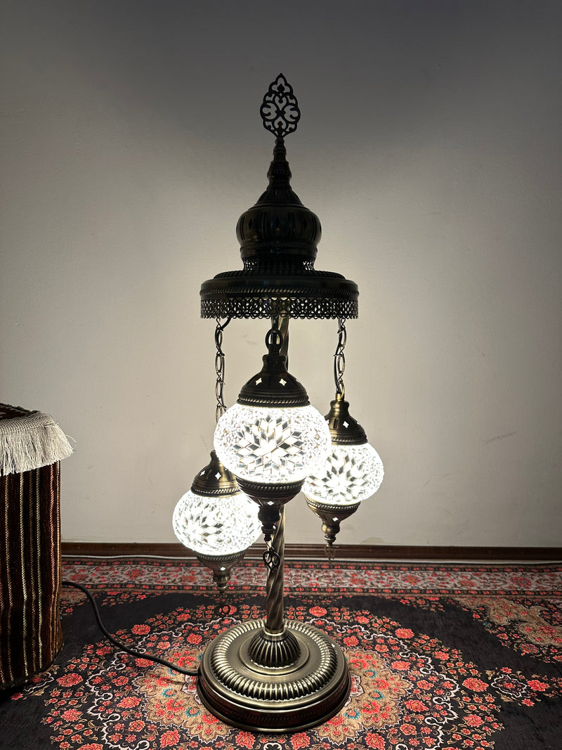 Turkish Floor Lamp with 3 Globes - M40