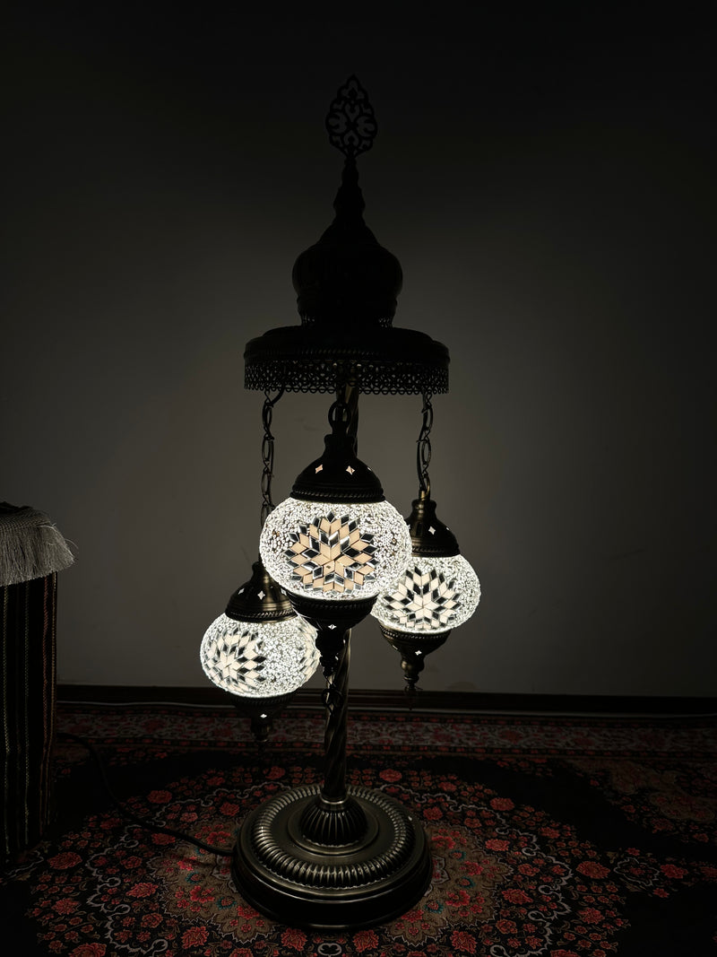 Turkish Floor Lamp with 3 Globes - M40