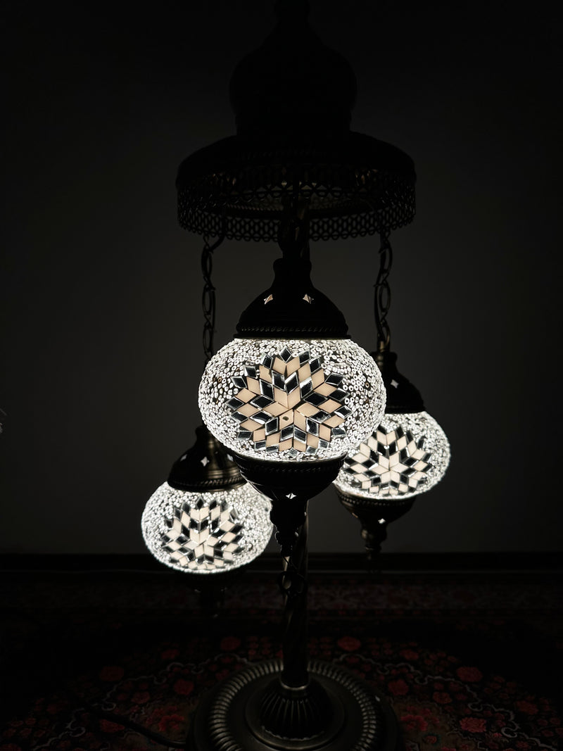 Turkish Floor Lamp with 3 Globes - M40