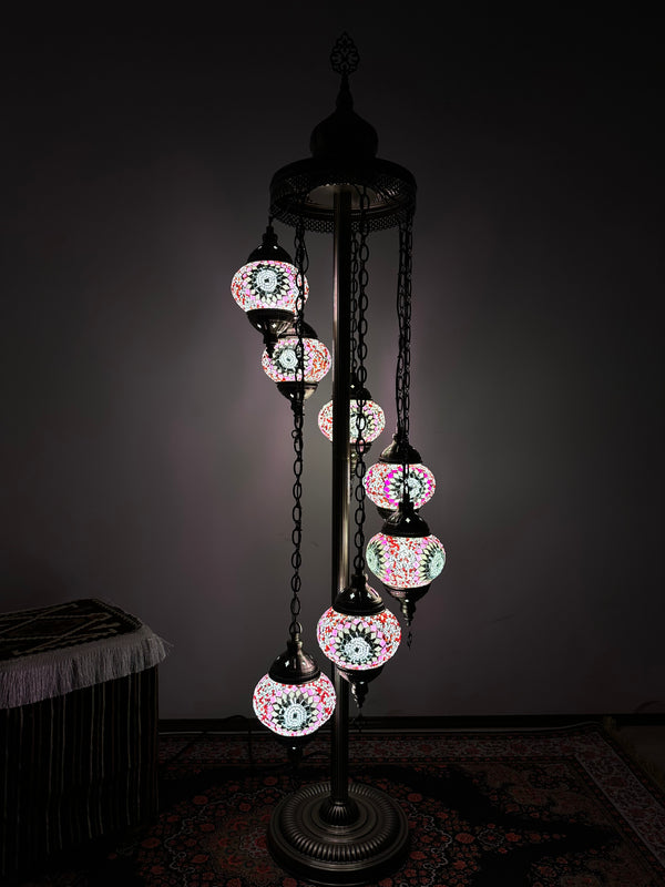 Turkish Floor Lamp with 7 Globes - Vpx