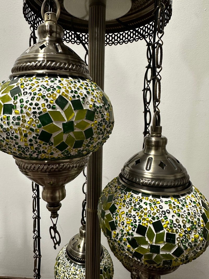 Turkish Floor Lamp with 3 Globes - Fg