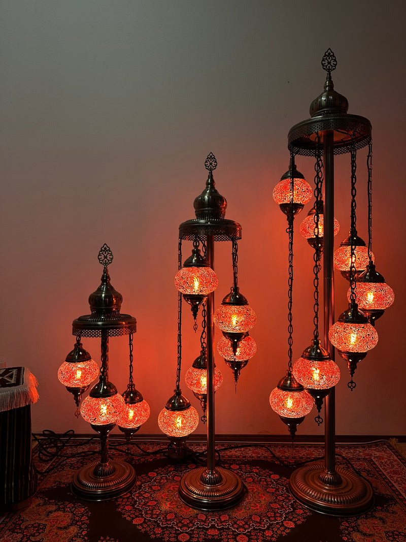 Turkish Floor Lamp with 5 Globes - CR2