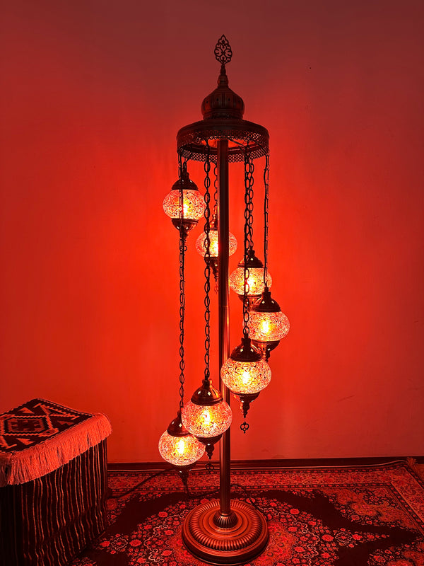 Turkish Floor Lamp with 7 Globes - CR2