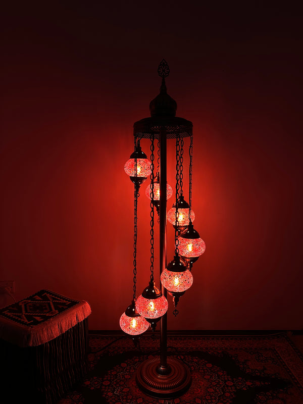 Turkish Floor Lamp with 7 Globes - CR2