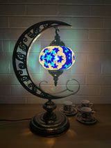 Crescent Moon Lamps Blue-1